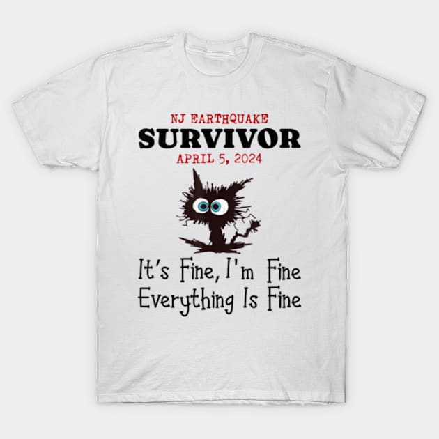 Nj Earthquake Survivor T-Shirt by Romix